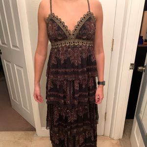 Free People Beaded Paisley Dress